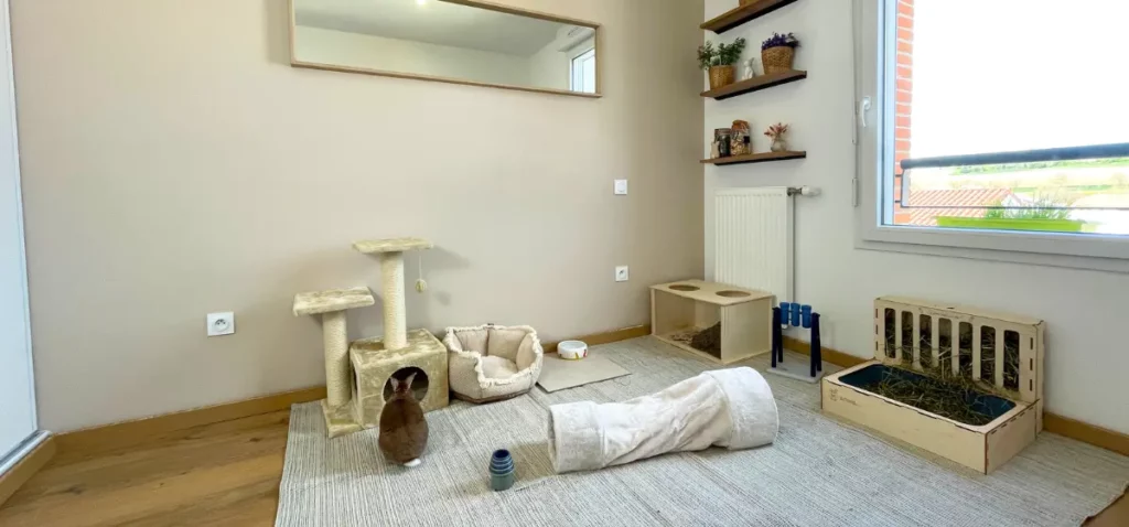 chambre de lapin pour enfant